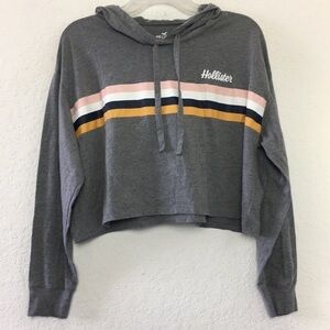 ✅Women Hollister Crop Top Hoodie Size S